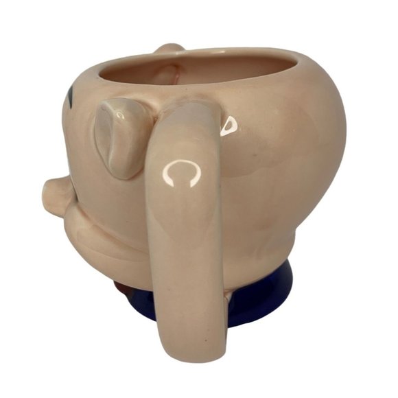 Vintage 1989 Looney Tunes Porky Pig 3D Ceramic Mug Warner Bros Inc Korea - Picture 4 of 12